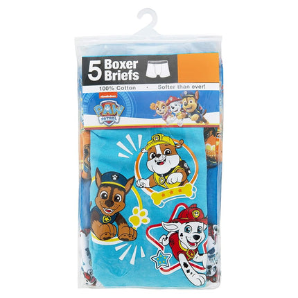 Nickelodeon Big Boy's Paw Patrol 5 Pack Boxer Brief Underwear, Paw Patrol Assorted Prints, 4