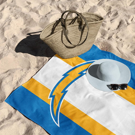 NORTHWEST NFL Los Angeles Chargers Unisex-Adult Beach Towel, 30" x 60", Zone Read