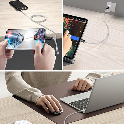 CableCreation 1FT USB A to USB C Fast Charging Braided Cable for Power Bank, Galaxy S23/S22/S21, iPad Pro/Pro Mini, Black