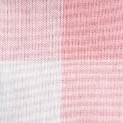 DII Buffalo Check Collection Classic Tablecloth with Farmhouse Motif, Cotton, Pink/White, Tablecloth, 60 x 104 cm