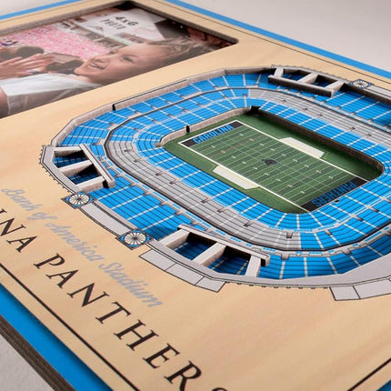 YouTheFan NFL Carolina Panthers 3D StadiumViews Picture Frame