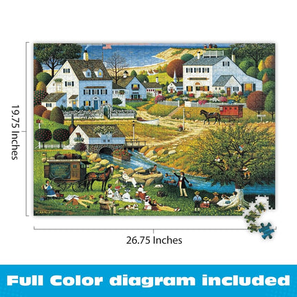 Buffalo Games - Silver Select - Charles Wysocki - Hound of The Baskervilles - 1000 Piece Jigsaw Puzzle for Adults Challenging Puzzle Perfect for Game Nights - 26.75 x 19.75
