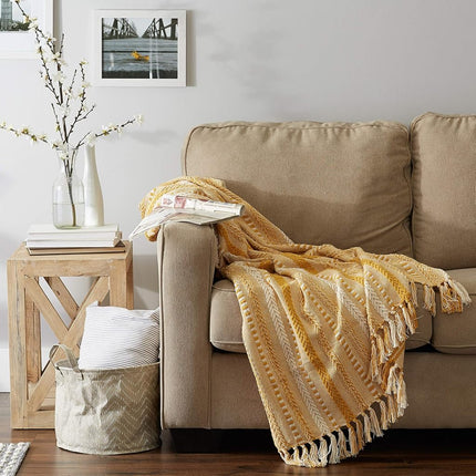 DII Throw, Cotton, Honey Gold, 50x60