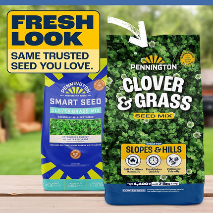 Pennington 100547419 Smart Seed Clover and Grass Mix 7 lb, Black Label