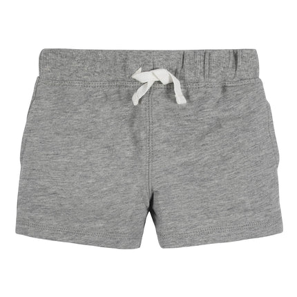 Gerber Lot de 3 shorts en tricot à enfiler pour bébé garçon, gris et noir, 0-3 mois