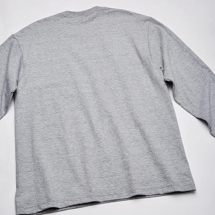 Hanes Men's Beefy Long Sleeve Shirt, Light Steel, M