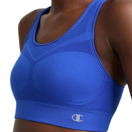 Champion Women's Freedom Seamless Racerback Sports Bra, Flight Blue, M UK