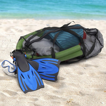 Bolsa de lona de malla Champion Sports con cremallera y correa de hombro ajustable, 15" x 36", azul - Bolsa de gimnasio multiusos de gran tamaño para equipos, artículos deportivos, ropa sucia - Bolsa de viaje y buceo de malla transpirable