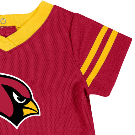 Vestido de camiseta de la NFL estándar para bebé niña Gerber y cubrepañal, color del equipo, 6-12 meses
