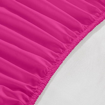 Elegant Comfort 1500 Premium Hotel Quality 18-24 Inches Deep - Extra Deep Pocket Single Fitted Sheet for High Mattress, Luxury and Softest, Smart Pocket - Wrinkle Free, Full, Pink