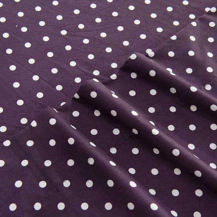 Elegant Comfort Luxury Soft Bed Sheets Polkadot Pattern - Premium Hotel Quality Microfiber Softness Wrinkle and Fade Resistant (4-Piece) Bedding Set, Twin/Twin XL, Purple