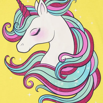 The Children's Place Girls Short Sleeve Graphic T- Shirt, Unicorn/Unicorn Rainbow/Unicorn Star, Small