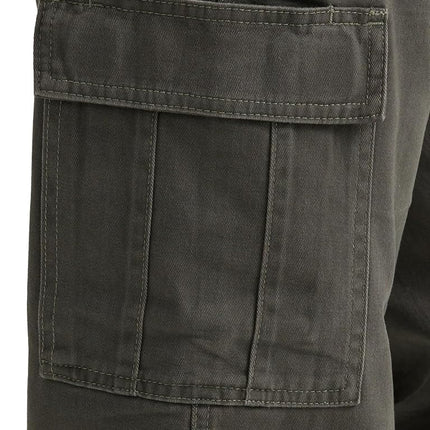 Wrangler Authentics Men's Twill Relaxed Fit Cargo Pant (Logan) Casual, Olive Drab, 38W / 34L