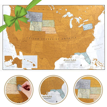 Maps International Scratch Off Map of The US – USA