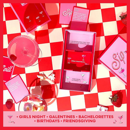 WHAT DO YOU MEME? Sip or Spill — The Girl's Night Party Game, Ultimate Bachelorette Party Games, Bachelorette Party Favors by Relatable