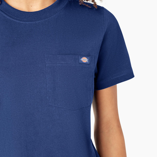 T-shirt à manches courtes et poche, poids lourd, pour femme taille plus, Dickies, bleu, 2X