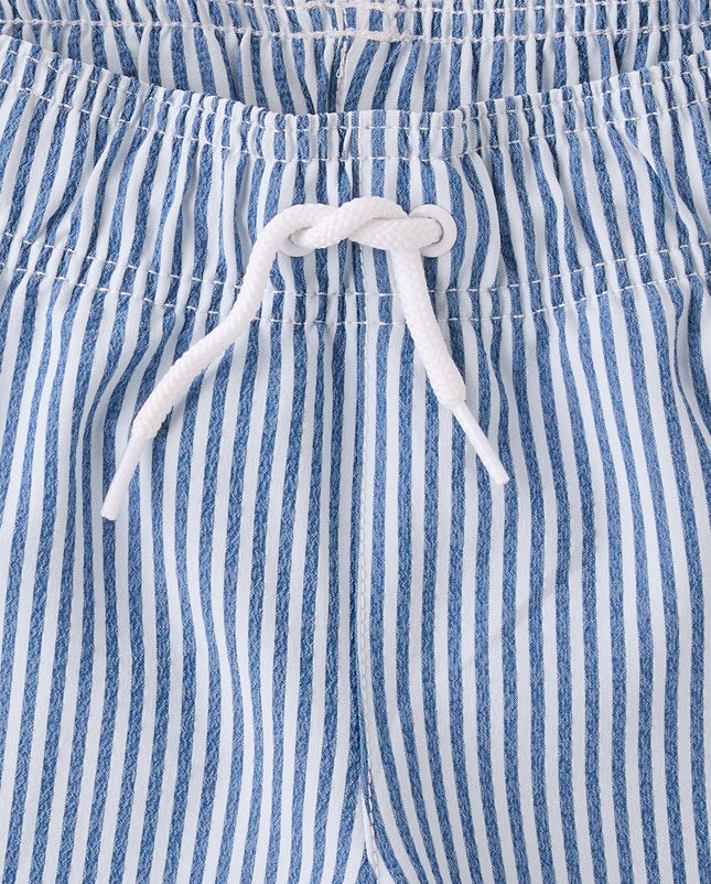The Children's Place Boys' and Toddler Swim Trunks, Blue Coral, X-Small