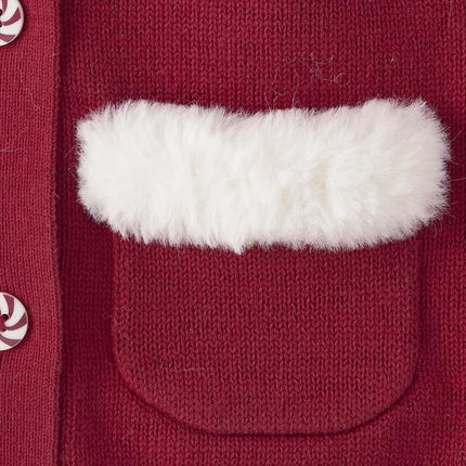 Gymboree Girls and Toddler Long Sleeve Zip Up Hoodie Sweatshirt, Christmas - Fur, 2T
