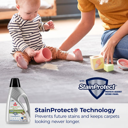 BISSELL Little Green PET-PRO-OXY Formula for Portable Carpet Cleaners Spot & Stain, 60 oz, 2034F