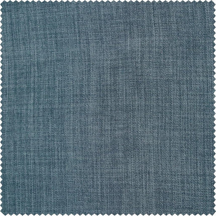HPD Half Price Drapes Faux Linen Textured Room Darkening Curtains for Bedroom 108 Inches Long (1 Panel), 100W X 108L Extra Wide Curtains for Living Room Home Decor, Reverie Blue