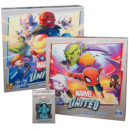 Marvel United, juego de mesa de estrategia con cartas de superhéroes, paquete de cómics con expansión de Spiderman y Dr. Strange, para adultos y niños de 14 años en adelante (exclusivo de Amazon)