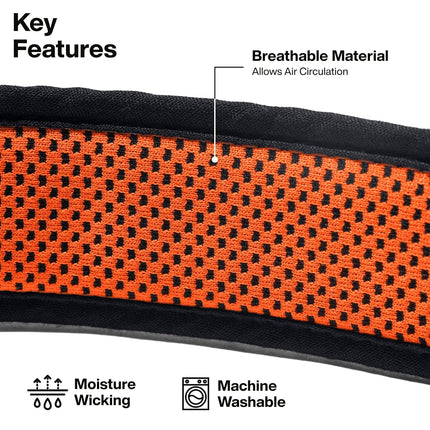 Klein Tools WBHLSWTBND 3-Pack Replacement Sweatband for Klein Tools Cat. No. 56308 Wide Beam Headlamp, Machine Washable, Padded Headband for Sweat Management