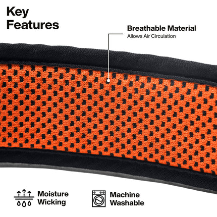 Klein Tools WBHLSWTBND 3-Pack Replacement Sweatband for Klein Tools Cat. No. 56308 Wide Beam Headlamp, Machine Washable, Padded Headband for Sweat Management