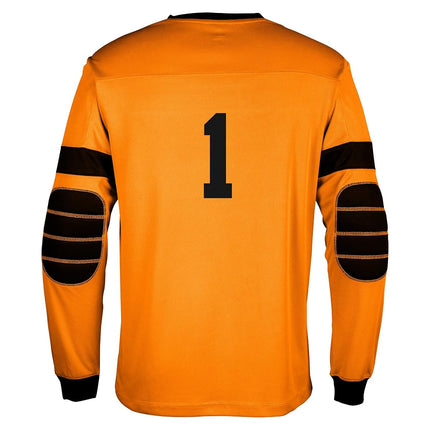 CHAMPRO Keeper Soccer Goalie Jersey - Neon/Blaze Orange - Adult, Neon Orange, Black, X-Large