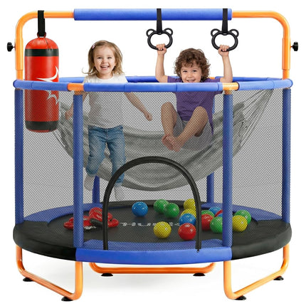 Hurtle Kids Trampoline 55 Inch with Enclosure Indo