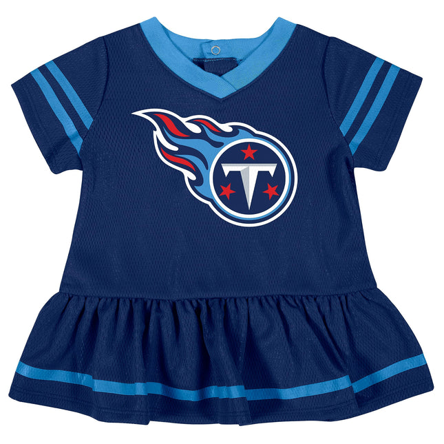 Gerber Girls' NFL Team Jersey Dress and Diaper Cover, Team Color, 18 Months