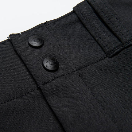 Pantalon de baseball CHAMPRO ample pour garçon à bas ouvert avec entrejambe ajustable et zone de glisse renforcée Noir