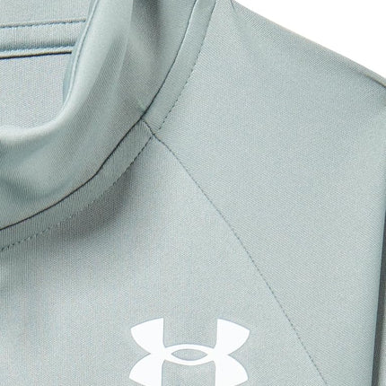 Under Armour Girls Tech Graphic 1/2 Zip Shirt Green XS
