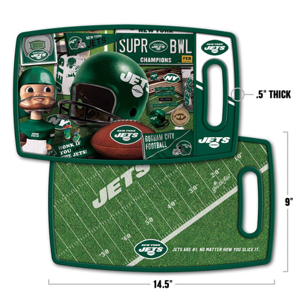 YouTheFan NFL New York Jets Retro Series Cutting Board