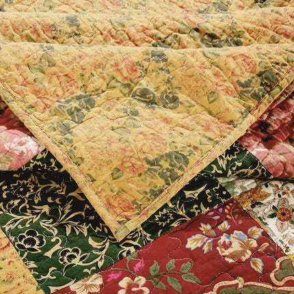 Greenland Home Antique Chic Quilted Patchwork Throw, 50" x 60", Multicolor