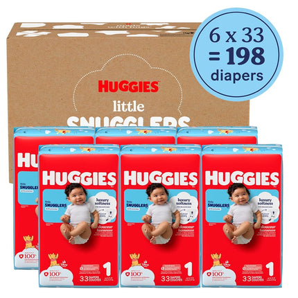 HUGGIES LITL SNUGLR ECON+ Nappy SZ1 198