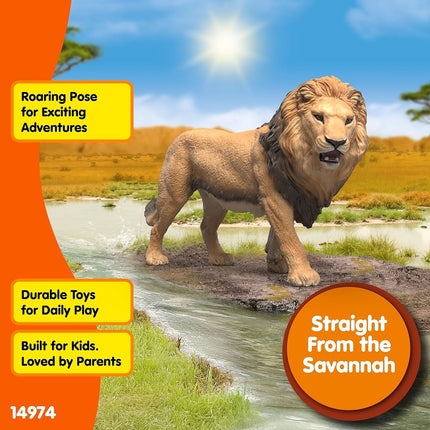 Schleich Wild Life - African Lion Toy Figurine - Kids Ages 3+ | 14974