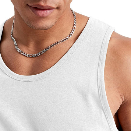 Hanes Men's Essentials Top Pack, Midweight Cotton Tanks, Sleeveless Shirts, 3-Pack, White, S
