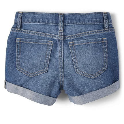 The Children's Place Girls' Roll Cuff Shortie, Rose Wash, 8