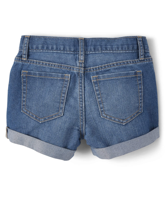 The Children's Place Girls' Roll Cuff Shortie, Rose Wash, 14