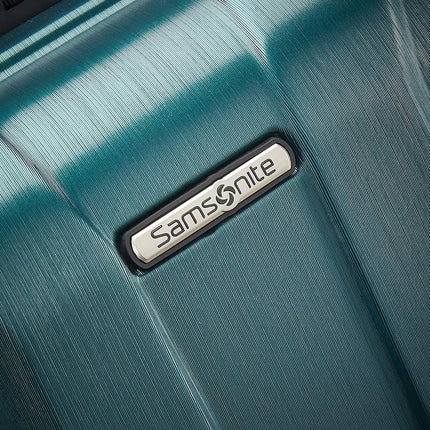 Samsonite Unisex-Adult Centric 2 Hardside Expandable Luggage with Spinners, Emerald Green, Checked-Medium 24-Inch, Centric 2 Hardside Expandable Luggage with Spinners