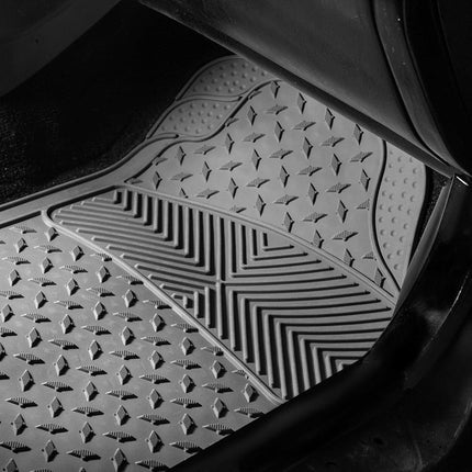 FH Group F11307GRAY-3ROW Gray- 3 Row F11307GRAY Trim to Fit Weather SUV Floor Mats