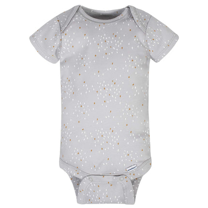 Gerber Baby 8 Pack Short-Sleeve Onesies Bodysuits Multi-Pack, Sheep Grey, 3-6 Months