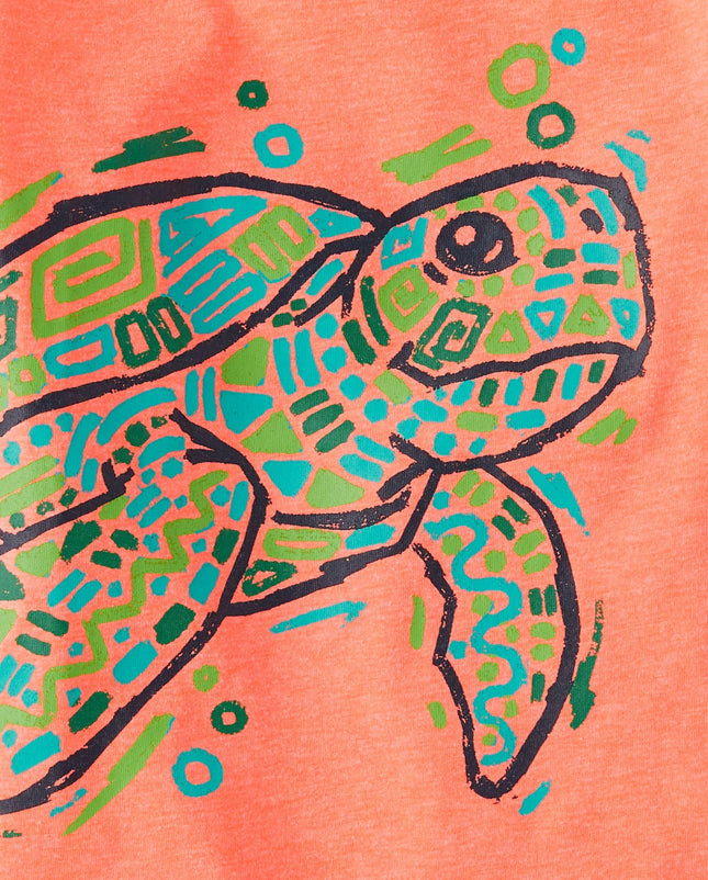 The Children's Place Baby and Toddler Boys' Animal Short Sleeve Graphic T-Shirts, Multipack, Turtle/Sharks/Dino, 12-18 Months