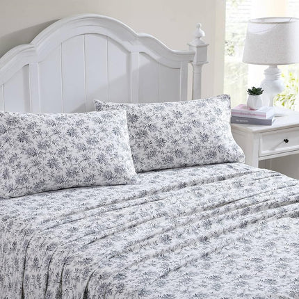 Laura Ashley Home - Twin Sheets, Cotton Flannel Be