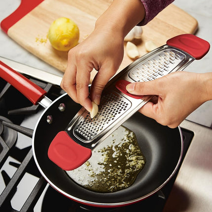 Rallador múltiple de acero inoxidable Rachael Ray, rojo pequeño