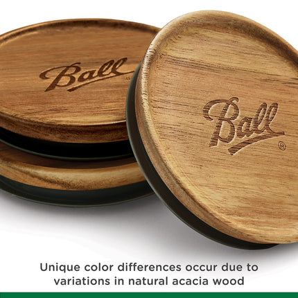 Ball Jar Wooden Storage Lids