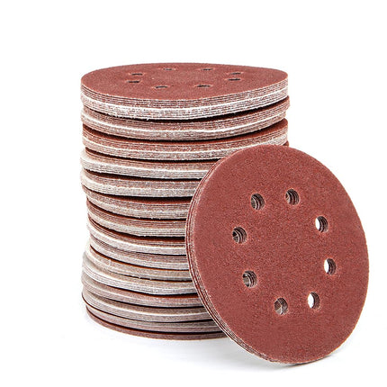 NEIKO 11271A 150 Piece Sanding Discs for 5” Orbital Sander, Hook and Loop, Sandpaper with 60, 80, 100, 120, 150, 180, 240, 320, 400, 600 Grit, Premium Aluminum Oxide, Solid Surface Sanding Pads