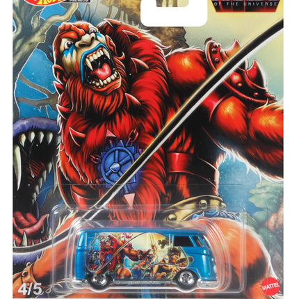 Hot Wheels Pop Culture Volkswagen T1 Panel Bus, Vehículo a Escala 1:64 para Niños de 3 Años en Adelante y Coleccionistas de Autos de Juguete Clásicos, con Nuevos Moldes y Temas