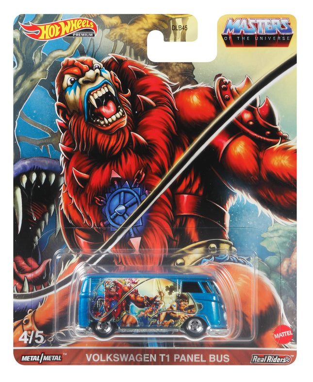 Hot Wheels Pop Culture Volkswagen T1 Panel Bus, Vehículo a Escala 1:64 para Niños de 3 Años en Adelante y Coleccionistas de Autos de Juguete Clásicos, con Nuevos Moldes y Temas