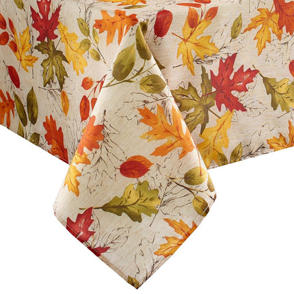 Elrene Printed Fabric Tablecloth for Fall/Harvest/
